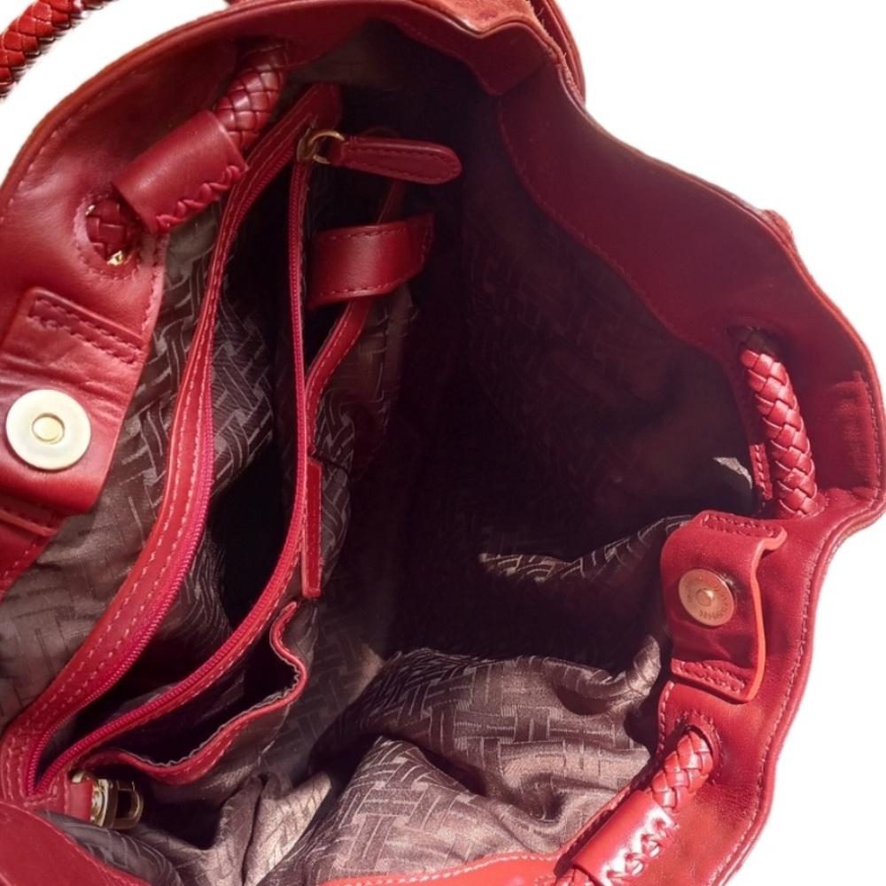 Cole Haan “Denny” Bag in Red Suede - Picture 4 of 10